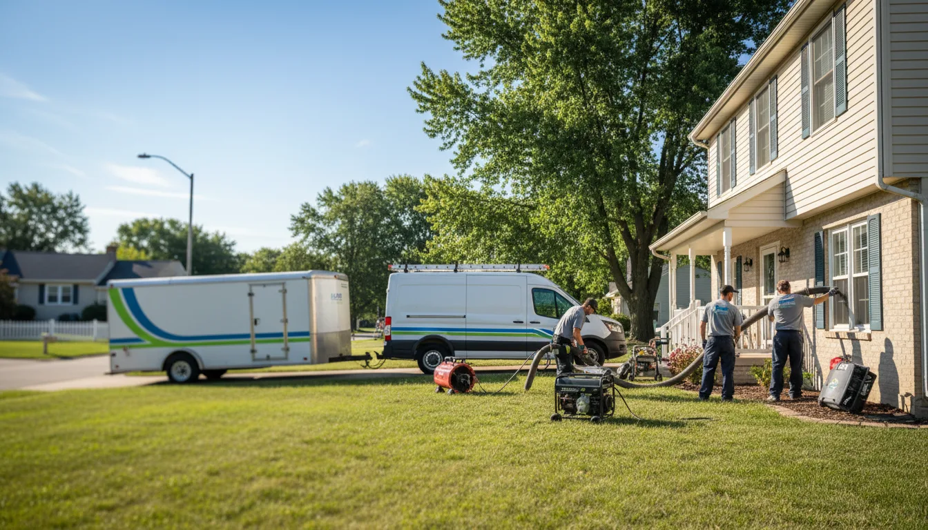Flooded Basement Restoration And Cleanup With Repair in Petersburg, MI near me